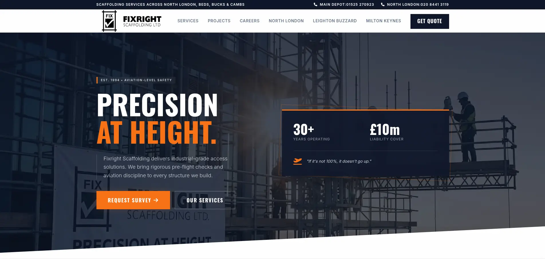 Fixright Website Screenshot